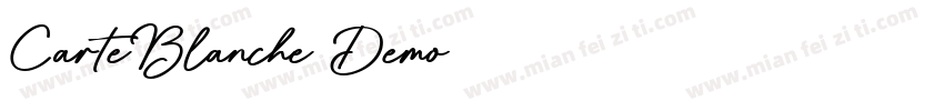 CarteBlanche Demo字体转换